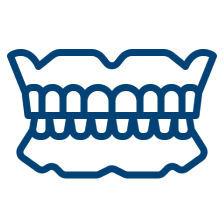 Disadvantages of complete dentures:. Icon