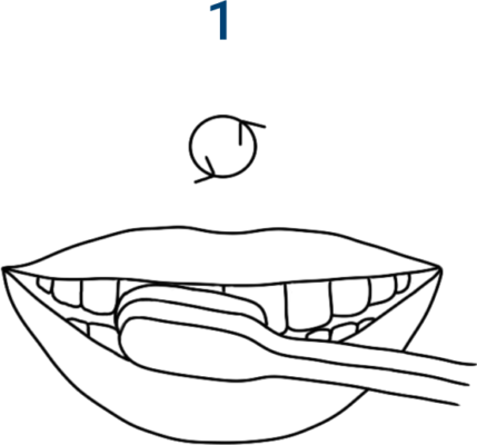 Oral hygiene routine. Icon