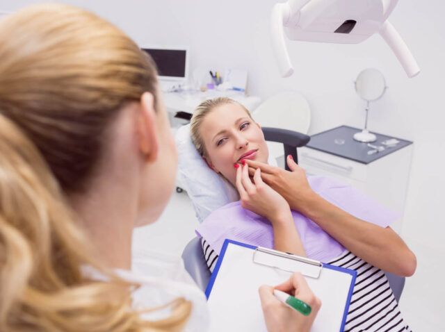 Patient Behavior after Tooth Extraction Illustration