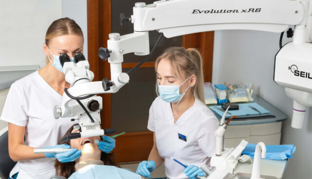 Root canal treatment (endodontics). Illustrative image