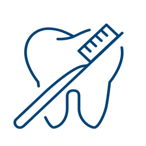 Professional oral hygiene. Icon