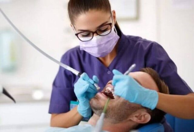 Yellowing after dental treatment