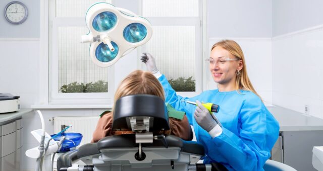 Professional oral hygiene. Illustrative image