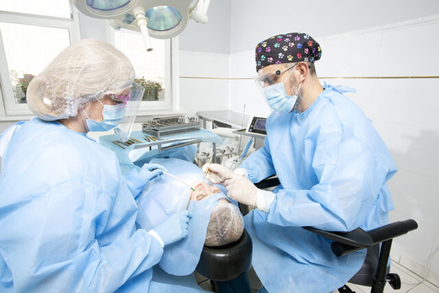 Stages of treatment Illustration