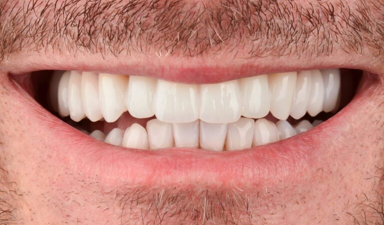 Total restoration with zirconium crowns