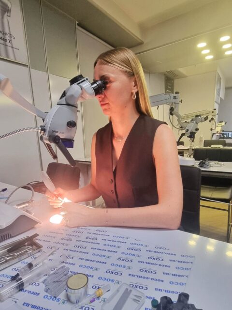 Dentist Maryna Stavyarska upgraded her skills at a retreatment endodontics course
